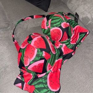 NWT TORRID Watermelon bikini top Sz~ 1 (torrid)